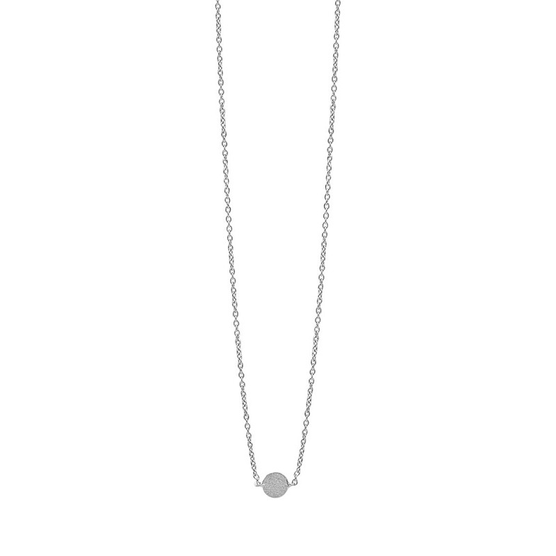 Enamel Copenhagen Coin Necklace Silver