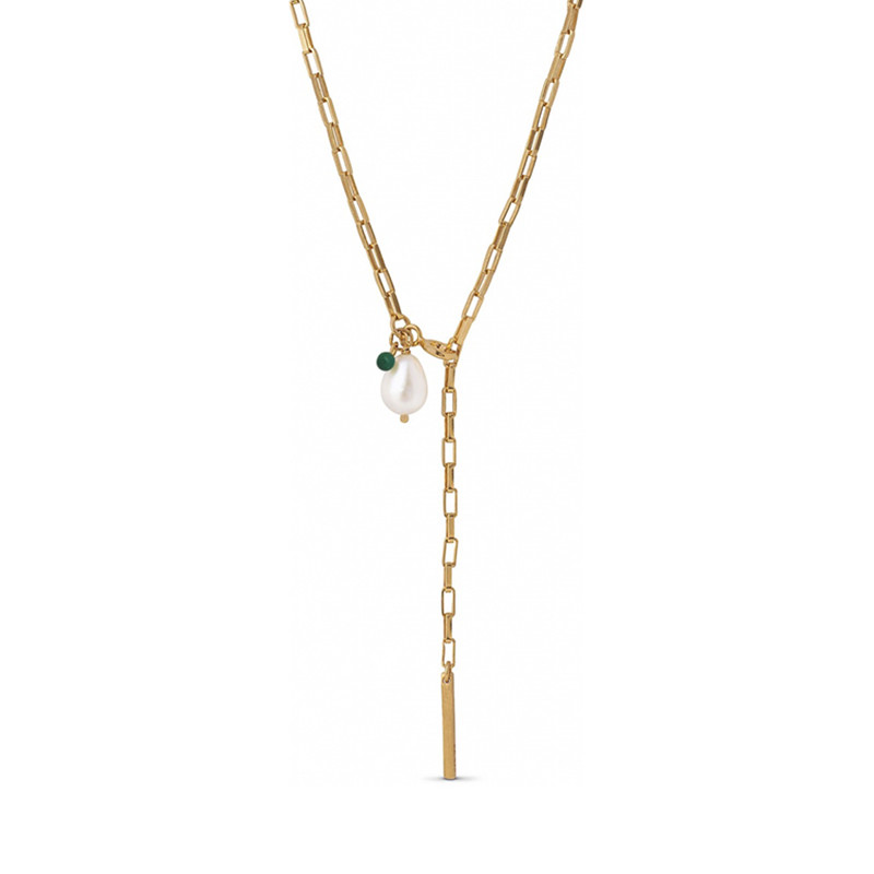 Enamel Copenhagen Enamel Copenhagen Azra Necklace Gold-Plated Nyheder Til Boligindretning