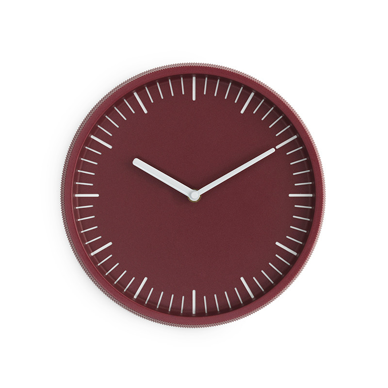 Normann Cph Day Wall Clock Dark Red