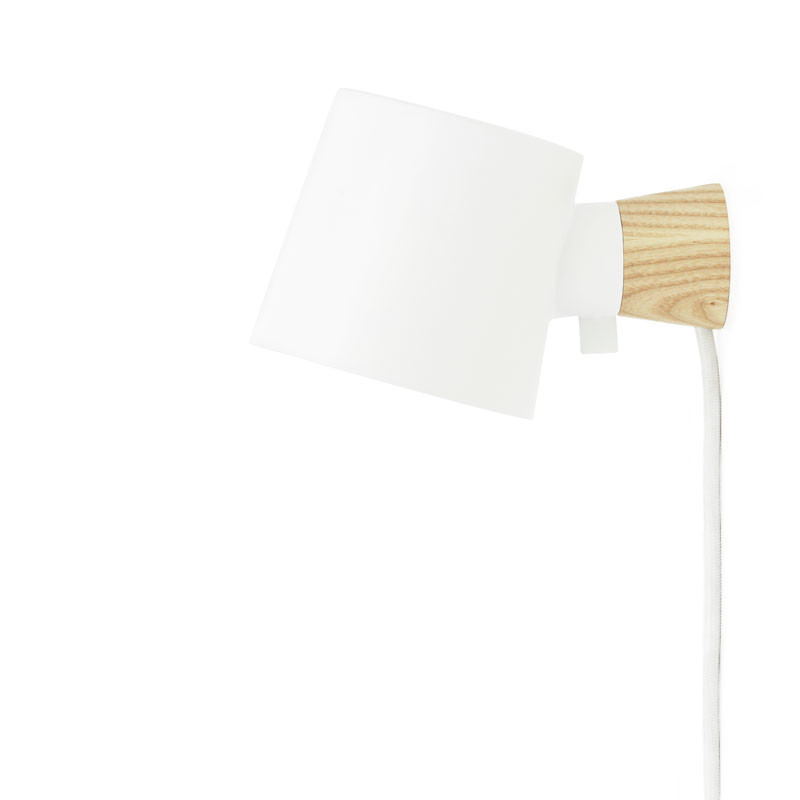 Normann Cph Rise Wall Lamp White Stort Januarudsalg Med Op Til 70% Rabat