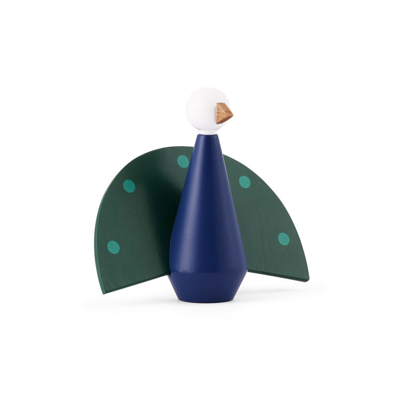 Normann Cph Normann Cph Tivoli Tale Figurines Peacock Small Garden Green Gaveideer Til Enhver Anledning