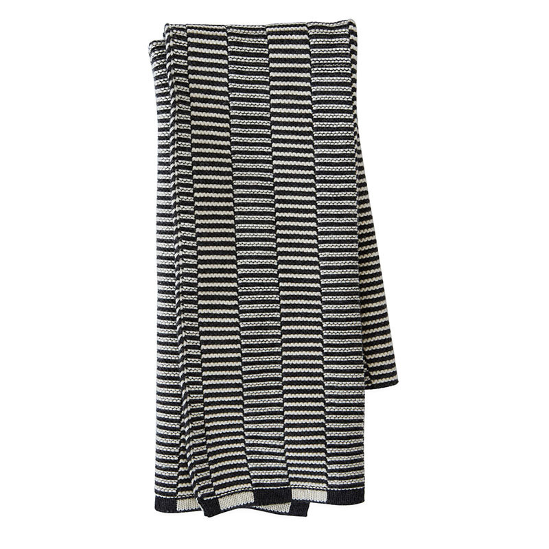 Oyoy Stringa Mini Towel Offwhite/Anthracite Bløde Tekstiler Til Hele Hjemmet