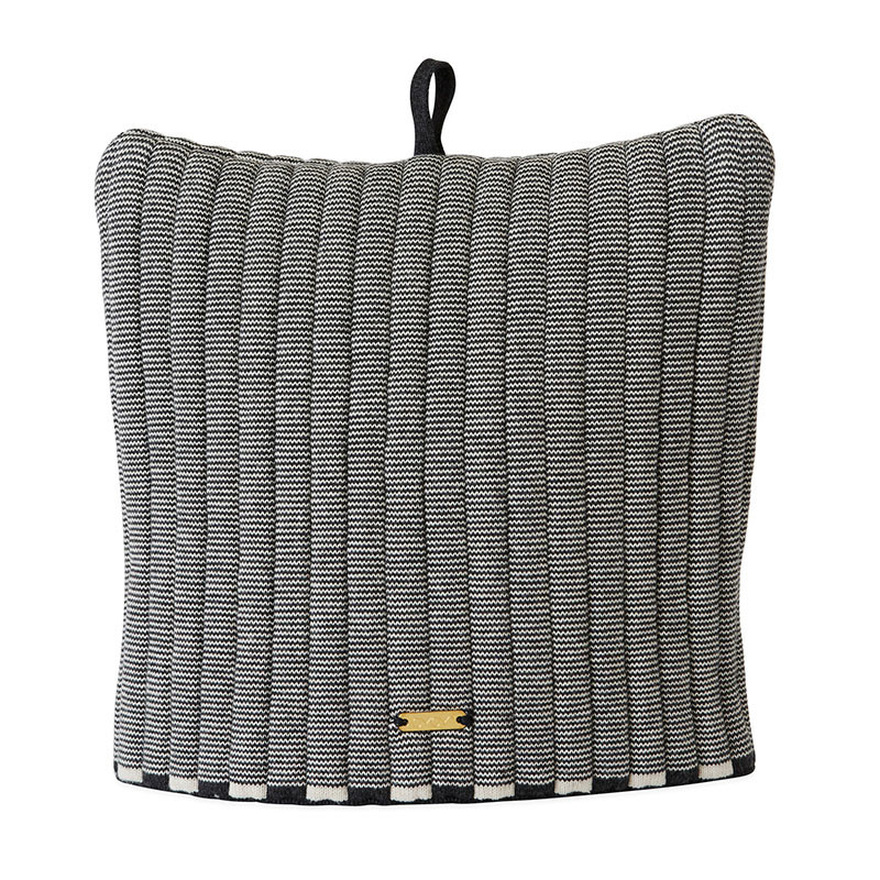 Oyoy Stringa Tea Cozy Anthracite/Offwhite Bløde Tekstiler Til Hele Hjemmet