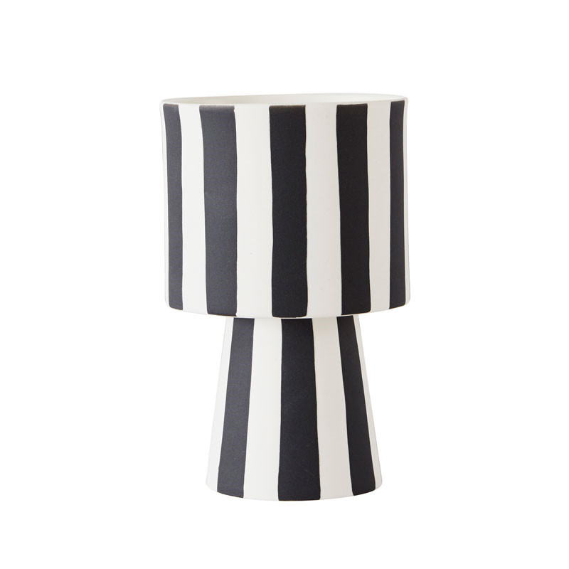 Oyoy Oyoy Toppu Pot Black/White Small Dekoration Til Hjemmet