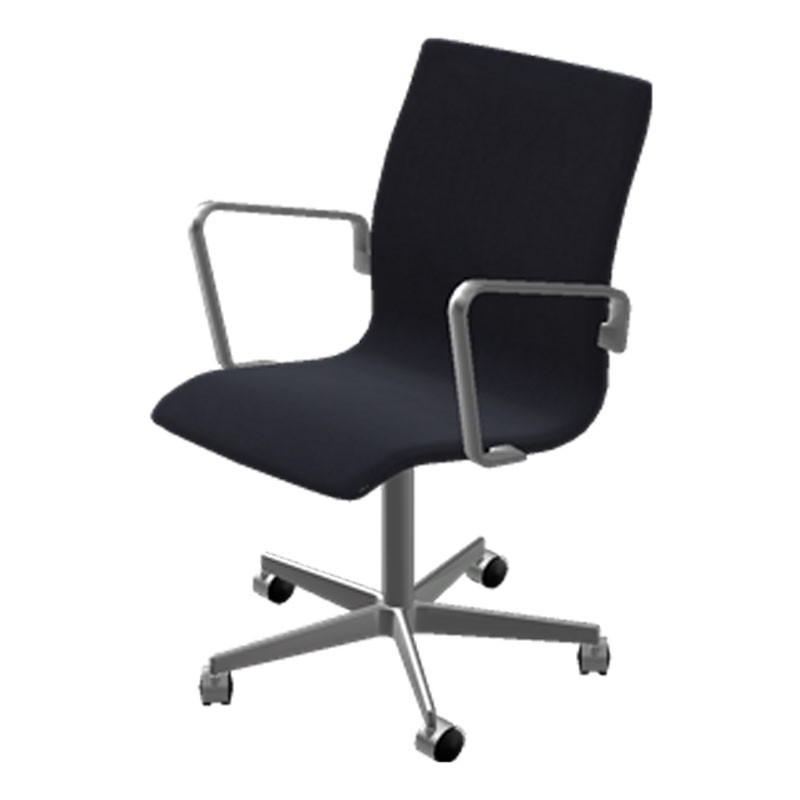 Fritz Hansen Fritz Hansen Oxford Classic Kontorstol Armlæn Stof Designermøbler Til Hele Hjemmet