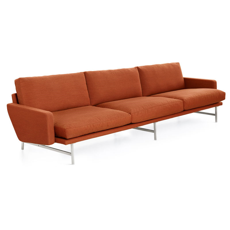 Fritz Hansen Pl113 Lissoni Sofa 3-Pers Stof Designermøbler Til Hele Hjemmet