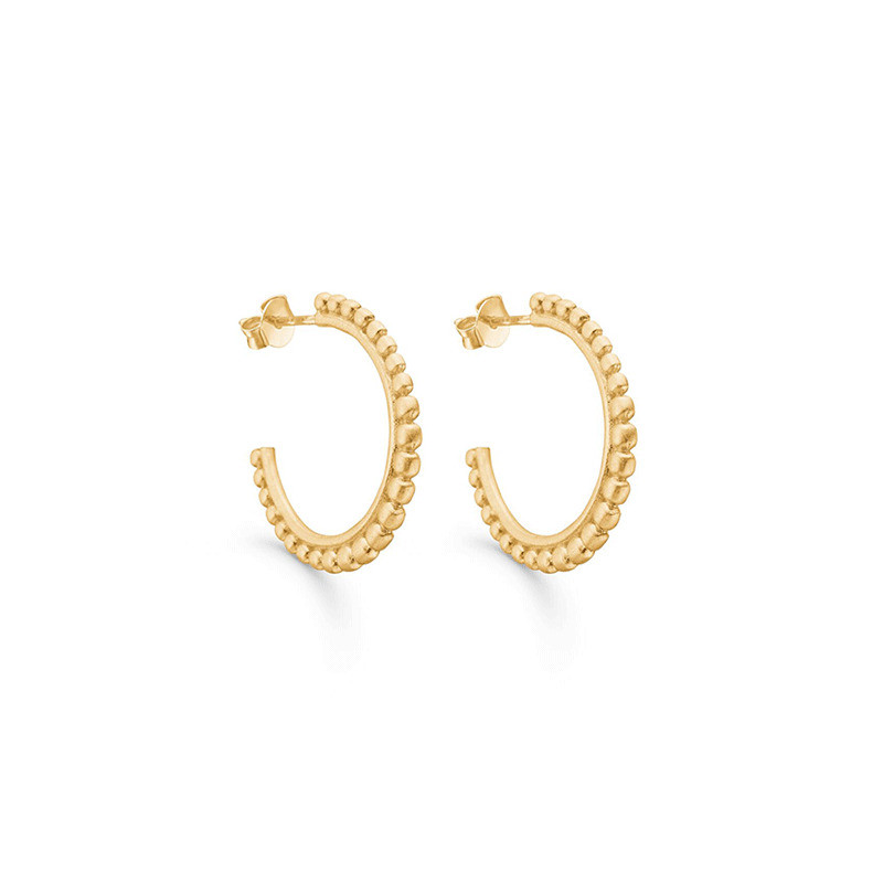 Enamel Copenhagen Berries Hoops Gold-Plated
