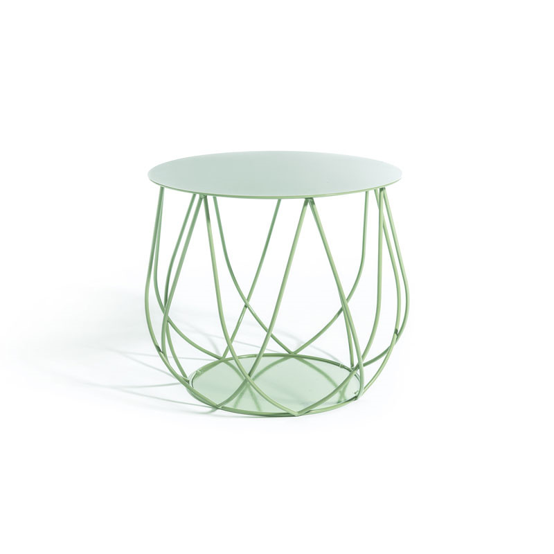 Skargaarden Resö Lounge Table Crossed Bars Light Green Designermøbler Til Hele Hjemmet
