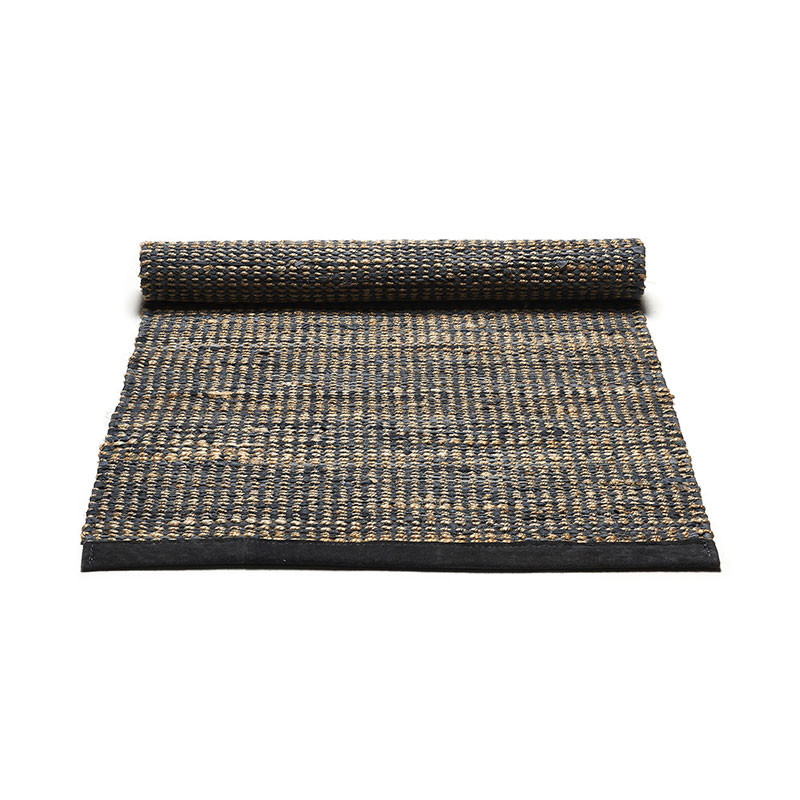 Rug Solid Graphite Jute Rug Small