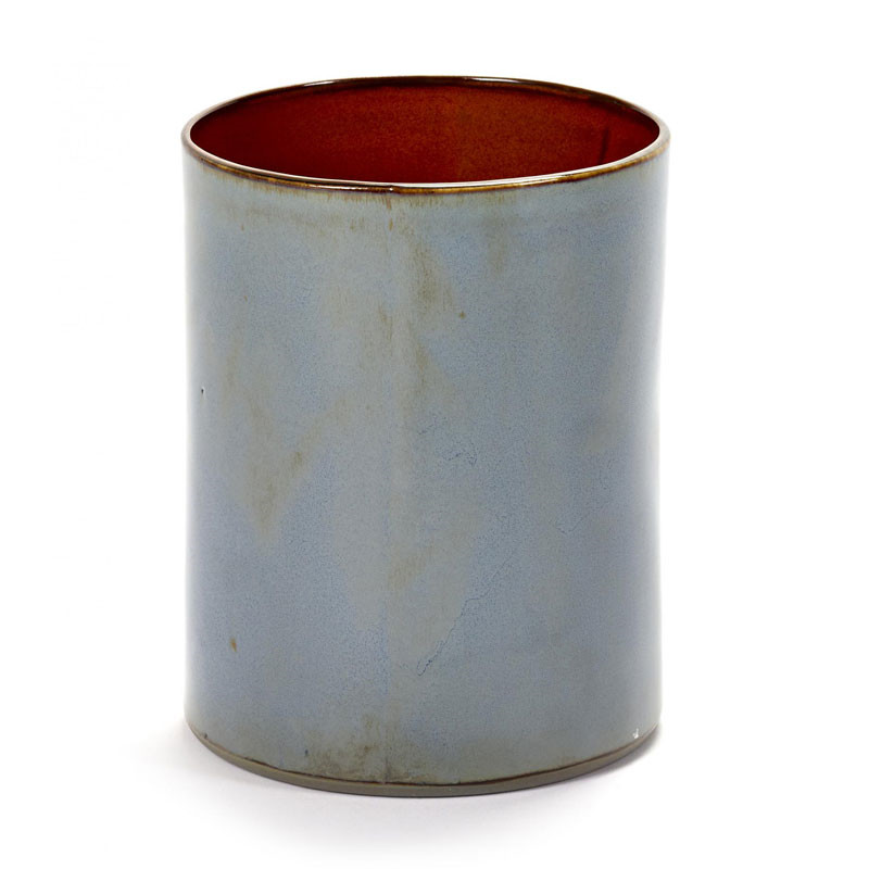 Serax Anita Cylinder Vase Smokey Blue