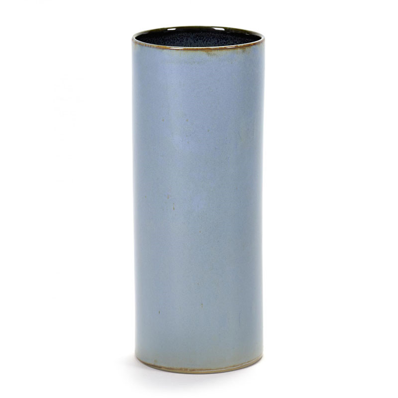 Serax Serax Anita Tube Vase Smokey Blue Dekoration Til Hjemmet