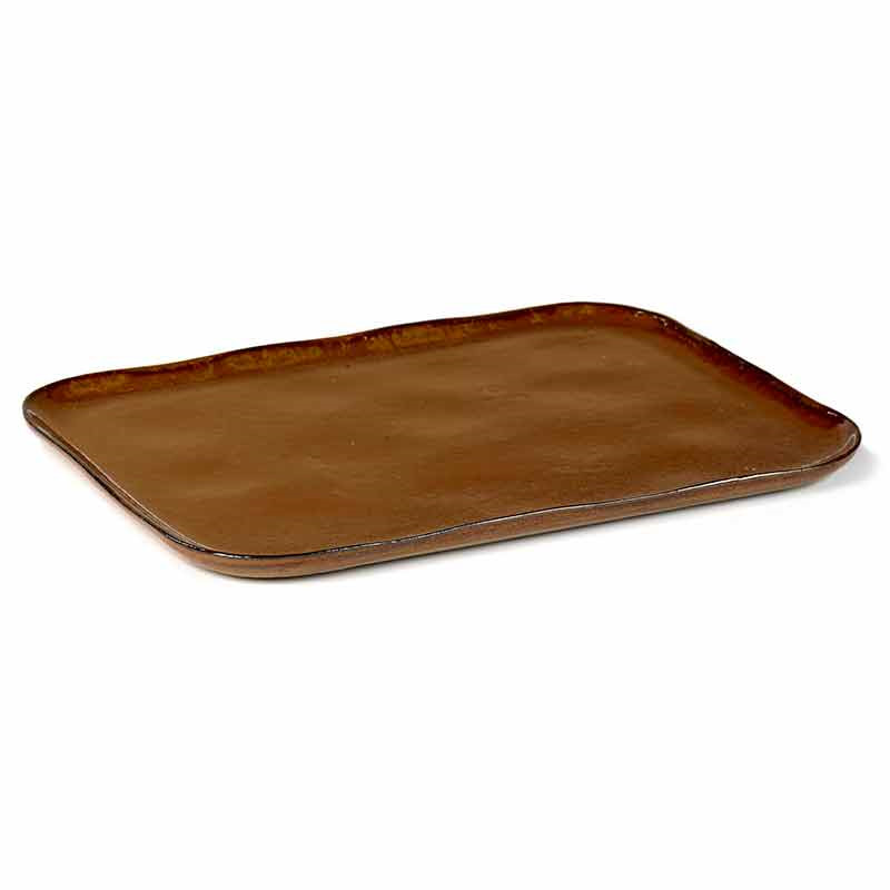 Serax Merci Rectangular Plate No. 1 Xl Ocre/Brown Gaveideer Til Enhver Anledning