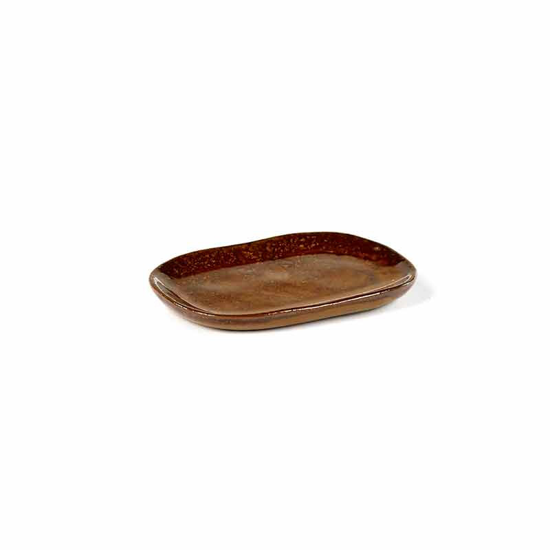 Serax Merci Rectangular Plate No. 4 Ocre/Brown