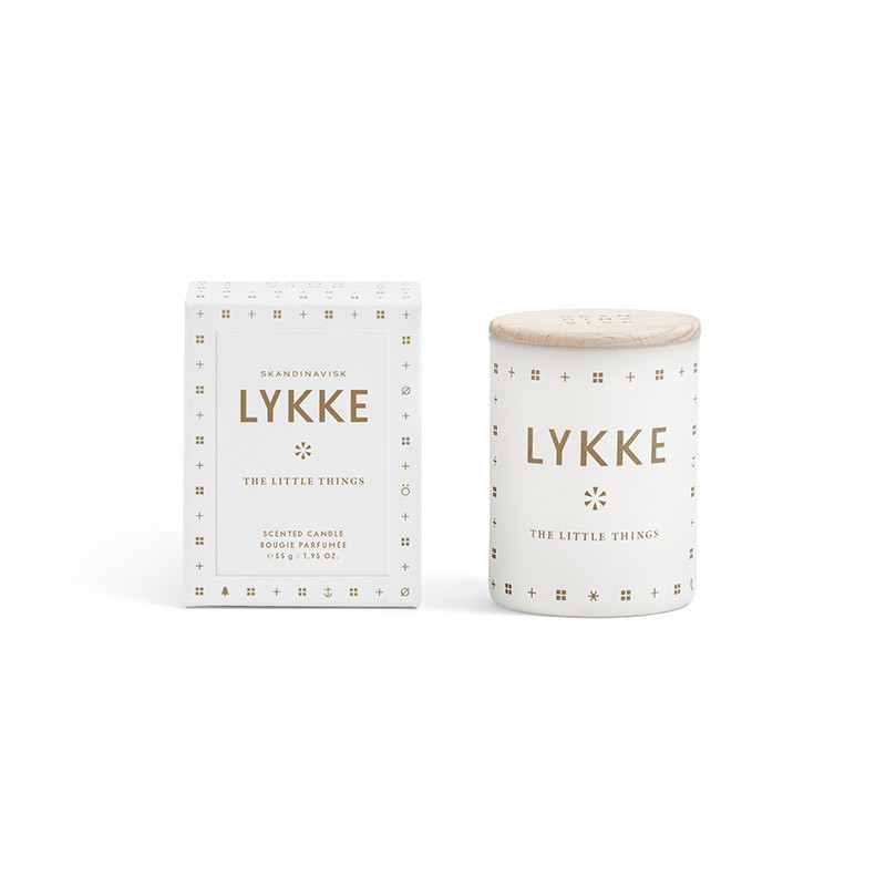 Skandinavisk Lykke Scented Candle Mini Dekoration Til Hjemmet