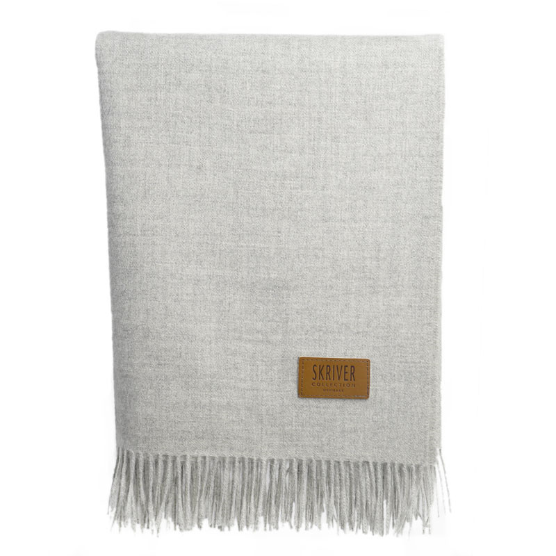 Skriver Collection Skriver Collection Baby Alpaca Plaid Light Grey Vilde Påsketilbud