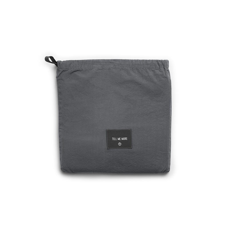 Tell Me More Tell Me More Pillowcase Dark Grey Nyheder Til Boligindretning