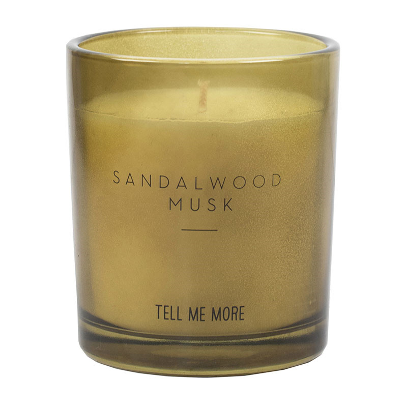 Tell Me More Tell Me More Scented Candle Noir Sandalwood Musk Nyheder Til Boligindretning