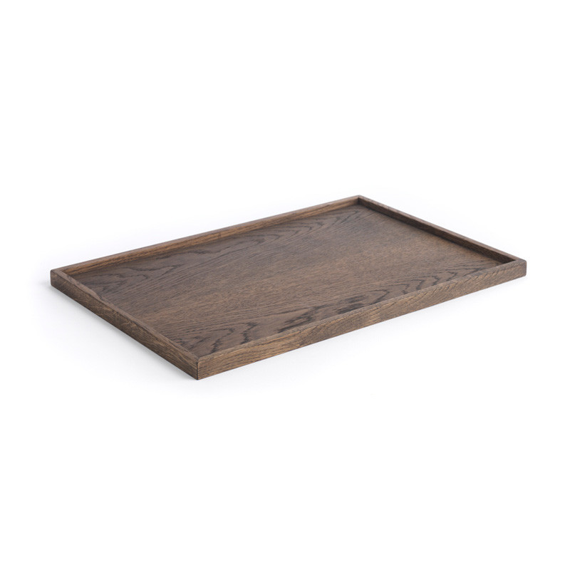 The Oak Men Square Tray Black Oak Large