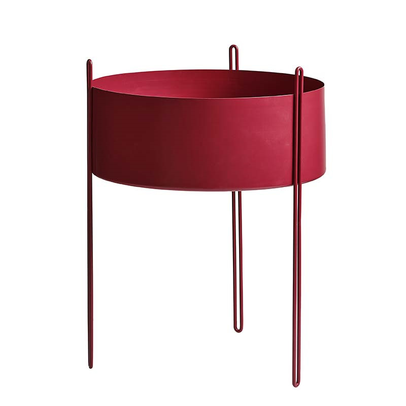 Woud Woud Pidestall Flower Pot Red Large Gaveideer Til Enhver Anledning