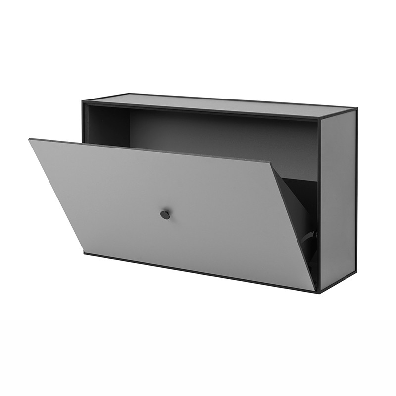 By Lassen By Lassen Frame Shoe Cabinet Mørkegrå Designermøbler Til Hele Hjemmet
