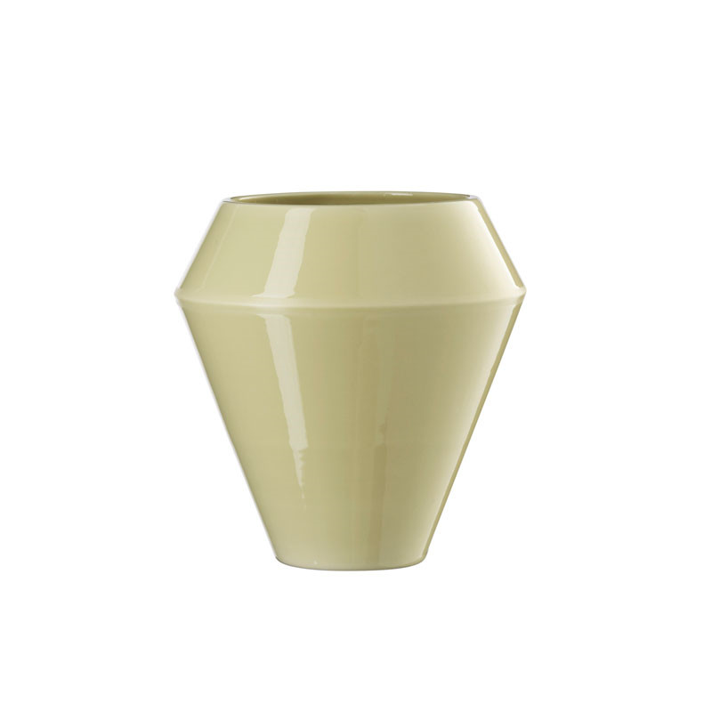 By Lassen Rimm Vase Tall Dusty Yellow Tilbud