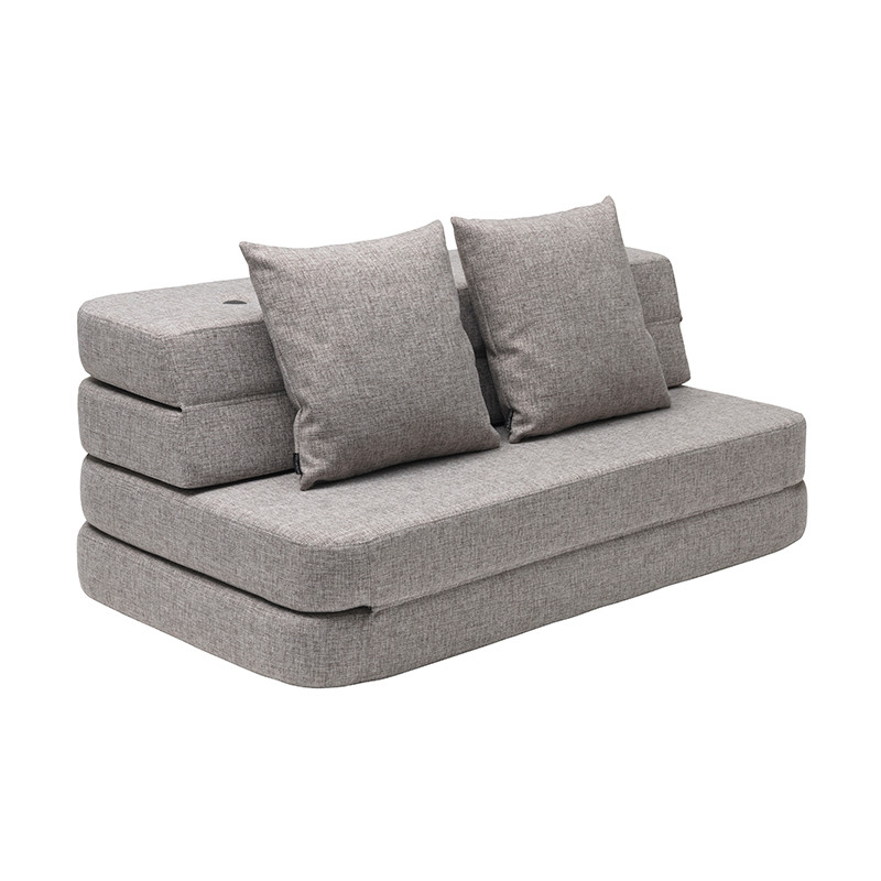 By Klipklap 3 Fold Sofa Multi Grey W. Grey