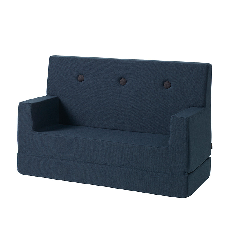 By Klipklap Kids Sofa Dark Blue W. Black Til Børn