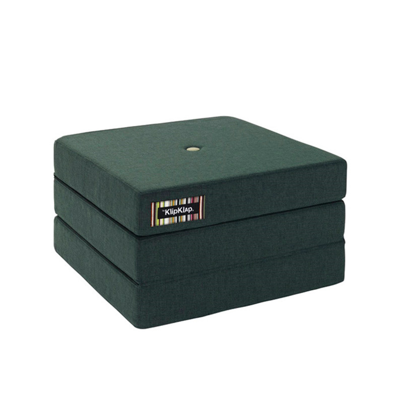 By Klipklap 3 Fold Single Deep Green W. Light Green Til Børn