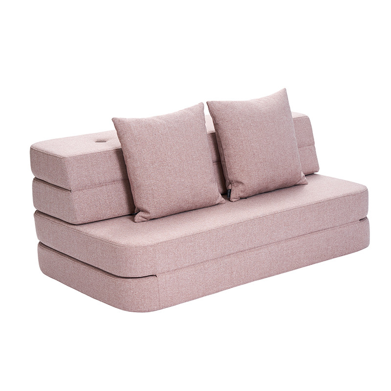 By Klipklap 3 Fold Sofa Soft Rose W. Rose Nyheder Til Boligindretning