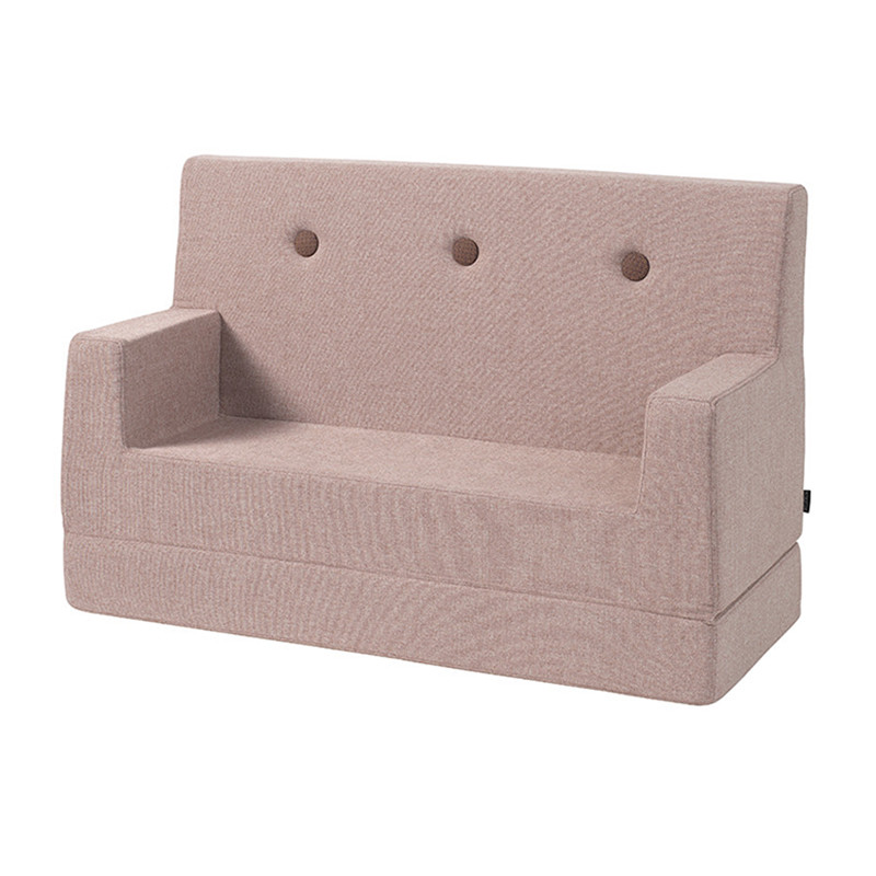 By Klipklap Kids Sofa Soft Rose W. Rose Til Børn