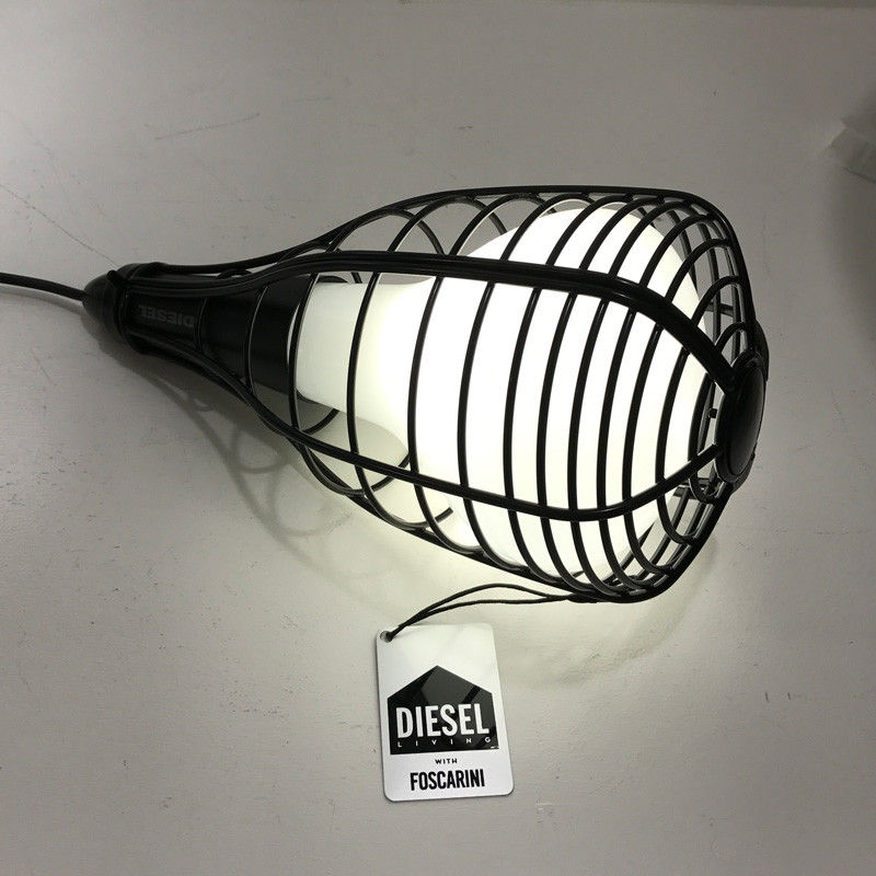 Foscarini Diesel Cage Mic Sort Udstillingsmodel Efterårstilbud