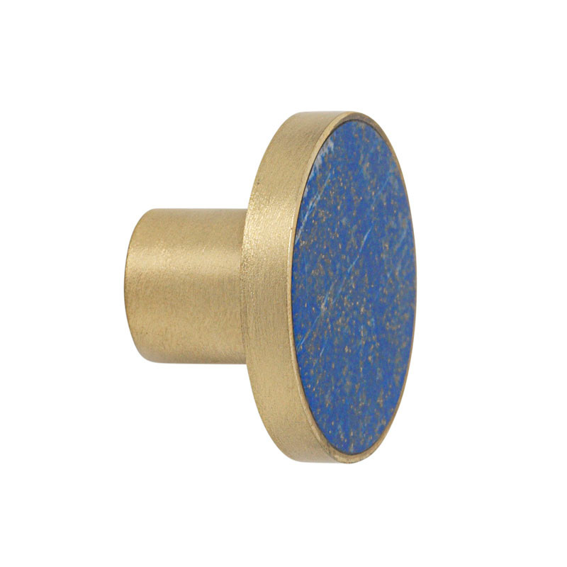 Ferm Living Ferm Living Stone Hook Blue Lapis Lazuli Large Dekoration Til Hjemmet