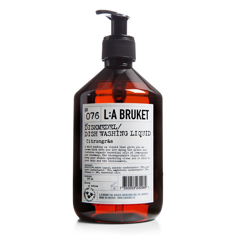 L:A Bruket Washing Up Liquid Lemongrass & Rosemary