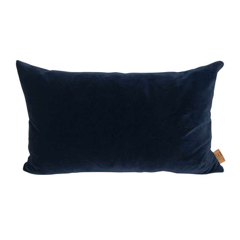 Skriver Collection Skriver Collection City Velvet Cushion Blue Bløde Tekstiler Til Hele Hjemmet