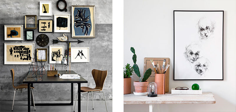 Vægdekoration » inspiration til væg dekoration » livingshop.dk Inspiration til billeder