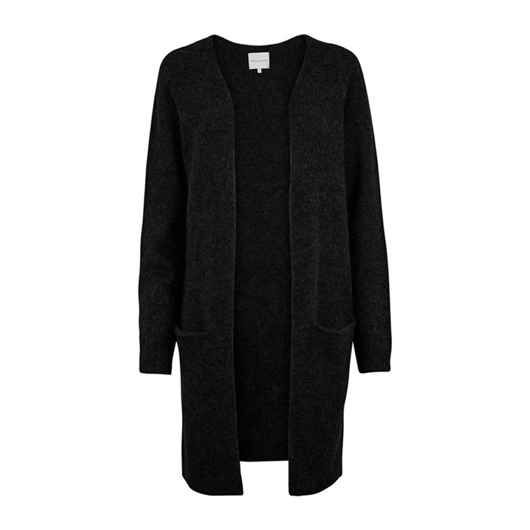Second Female Cardigan - Babby Strik Cardigan i Sort