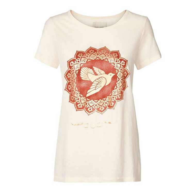 Lollys Laundry T-shirt - RomaLL Lobster T-shirt i Lyserød-Rød
