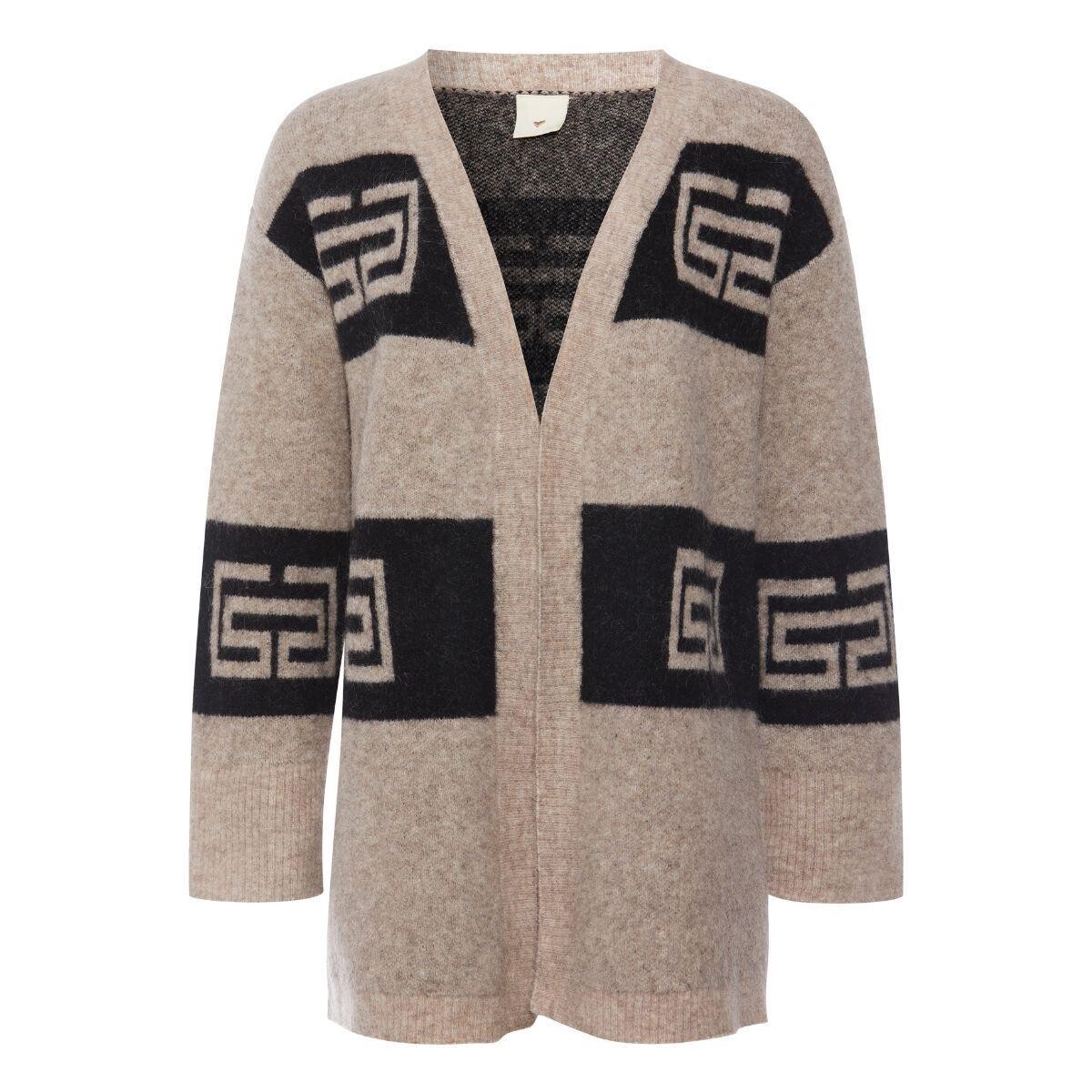 Keiro Sort/Sand cardigan Heartmade | Rikke Solborg