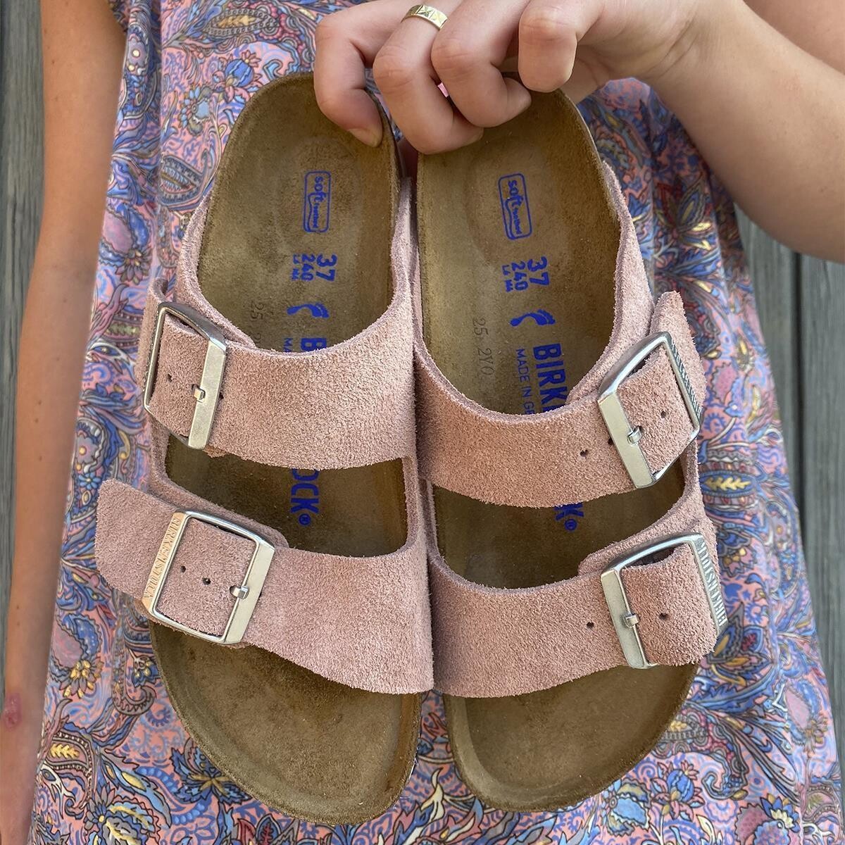 Teenager Afgang til trimme 1023321 Creme/Rosa sandal - Birkenstock | Rikke Solberg