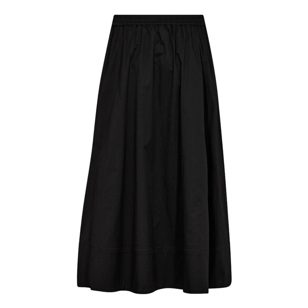 Co´couture Nederdel - PoppyCC Pleat Scallop Nederdel i Dark Brown