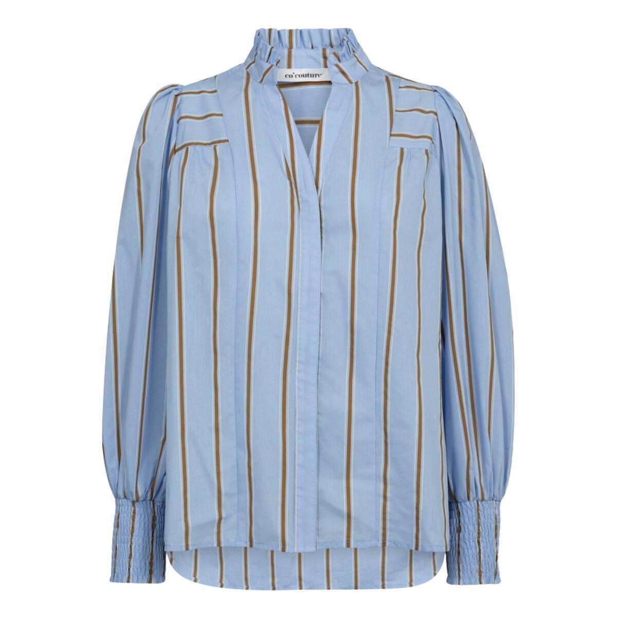 Co´Couture Skjorte - Amelia Emb Skjorte Pale Blue