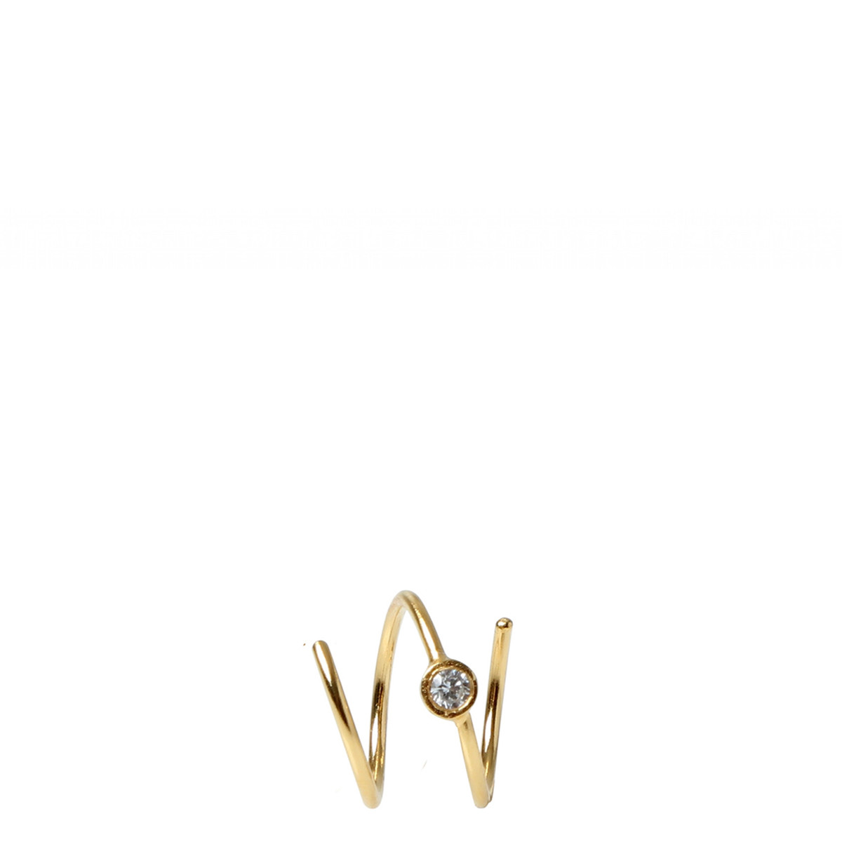 Overhale aflivning ingeniør 1174 Big dot curl guld ørering - Stine A | Rikke Solberg