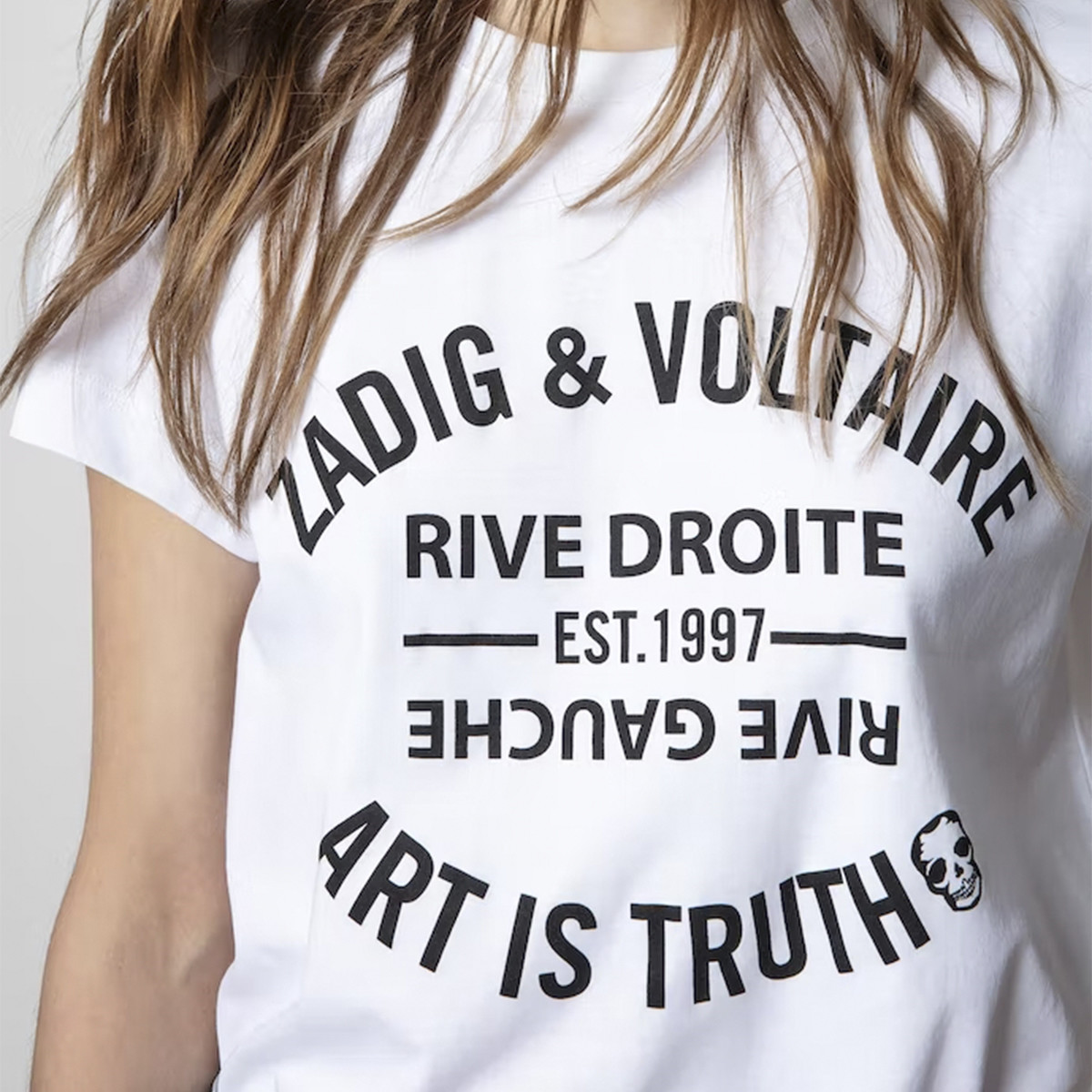 Walk Blason hvid t-shirt - Zadig & Voltaire Rikke Solberg
