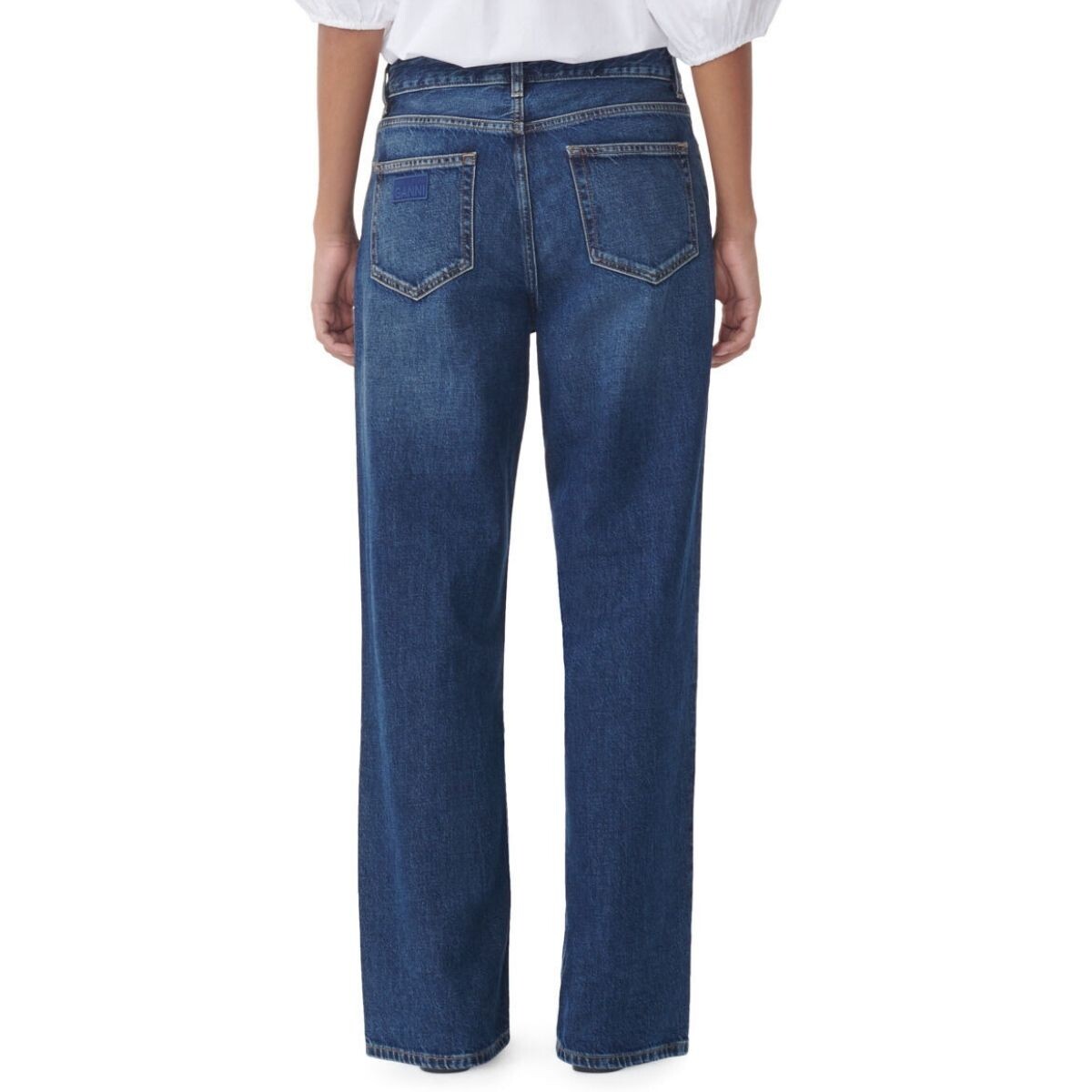 GANNI｜JEANS (DARK BLUE IZEY JEANS (J1638 569)) Dark Blue Vintage Dark Blue Izey Jeans | GANNI BE