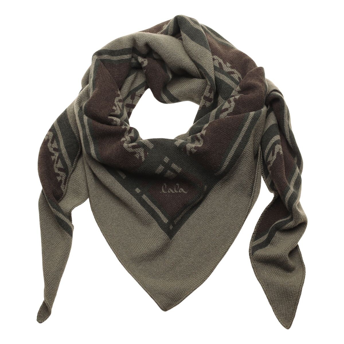 Triangle Double Heritage army tørklæde - Lala Berlin | Rikke Solberg