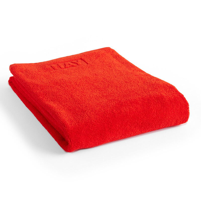 HAY Mono Håndklæde og Badehåndklæde Poppy red (70 x 140 cm)