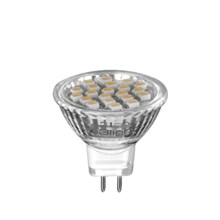 e3 21LED GU4/MR11 - 12V, 1.6W, RA60, 115° - 3000K  