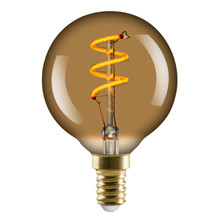 L&C LED Vintage G60 2.5W Spiral E14 Golden 2000K Dimmable