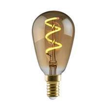 e3light LED Vintage ST45 E14 Spiral, Golden, Dimmable