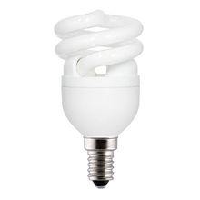 GE CFL Spiral, 8W, E14, 827, 230V, 470 Lm, 10.000 hr